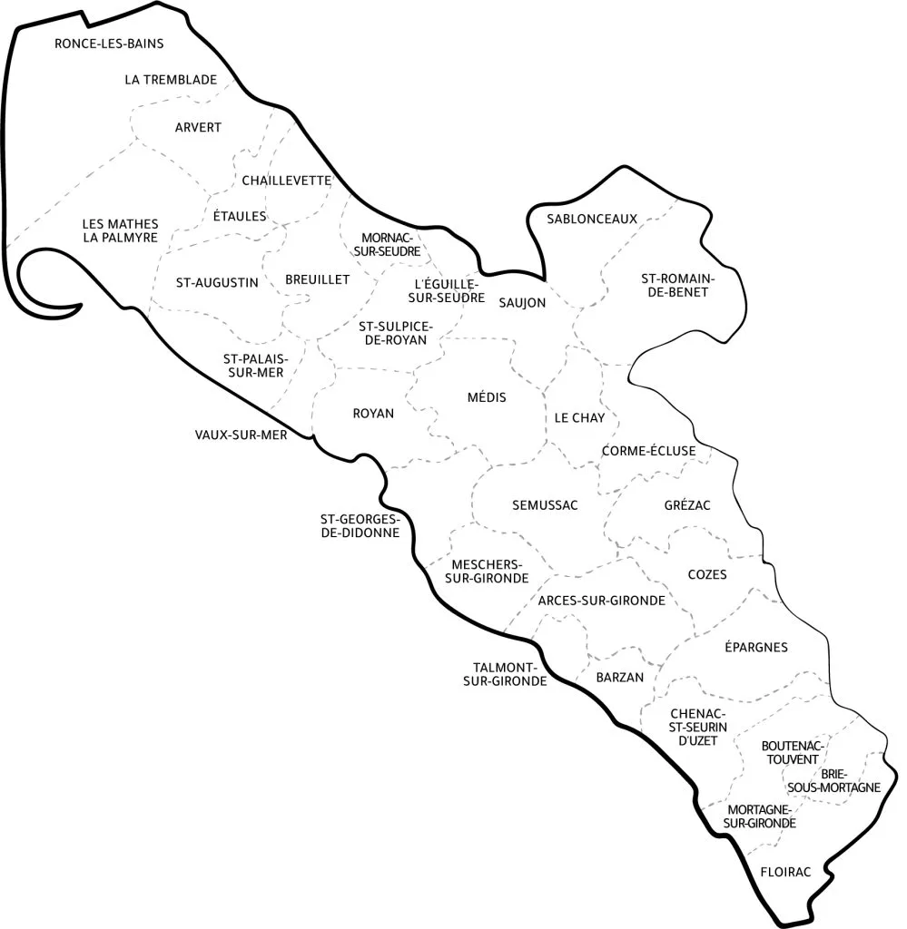 carte pays royannais